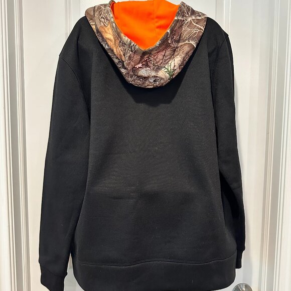 New Realtree Black w/Camo 1/4 Zip Pullover Fleece Hoodie Size M (NWOT) - Picture 12 of 12